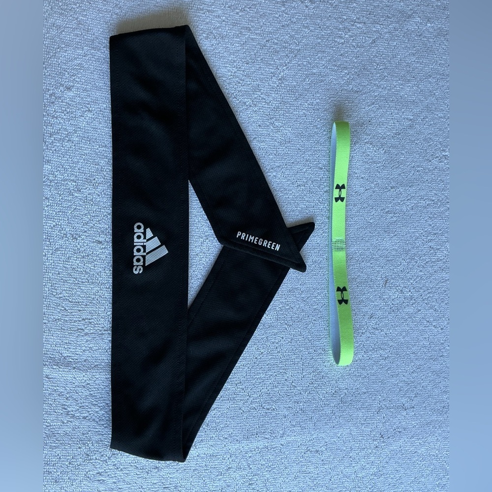 Bundle Adidas Black Primegreen & Under Armour Headband